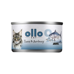 OLLO kass nr 9 Tuun ja anšoovis puljongis - märg kassitoit - 70g