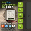 GreenBlue Flush-Mount WiFi Relay, Android/iOS/Alexa/Google Home, 100–240 V AC, 50/60 Hz, max. 16 A, for 150 W LEDs, GB739 GreenBlue Flush-Mount WiFi Relay, Android/iOS/Alexa/Google Home, 100–240 V AC, 50/60 Hz, max. 16 A, for 150 W LEDs, GB739
