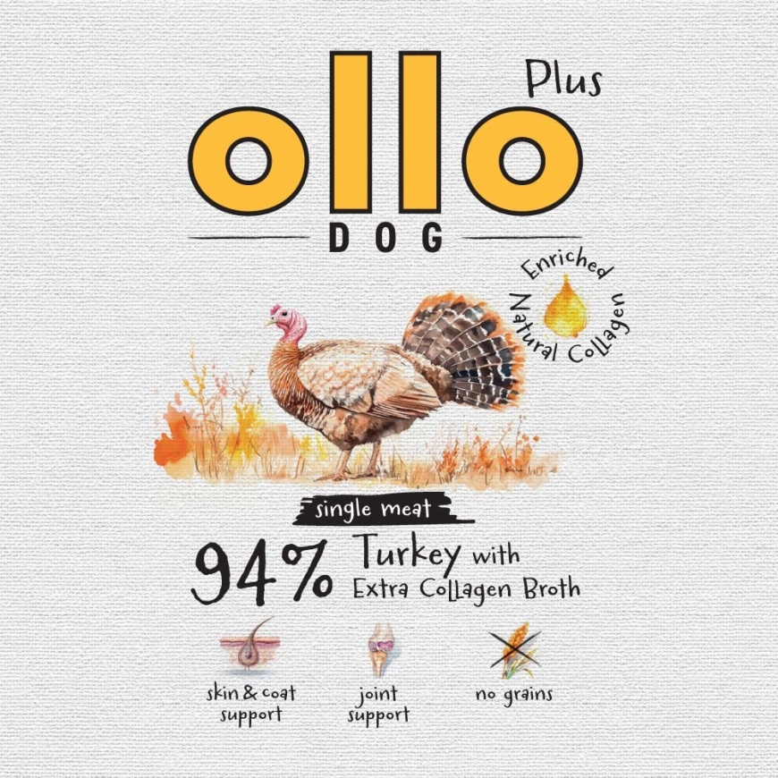 OLLO Plus Kollageen Türgi - niiske koeratoit - 400g – 3