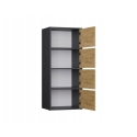 ALMA CHEST OF DRAWERS, ANTHRACITE/ARTISAN OAK ALMA CHEST OF DRAWERS, ANTHRACITE/ARTISAN OAK