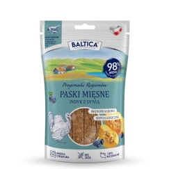 BALTICA Regioonide Hõrgutised Mono Liha Riba Kalkuniga ja Kõrvitsaga – koeramaius – 90 g