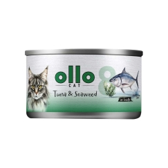 OLLO Katė nr. 8 Tunų ir jūros dumblių sultinyje - šlapias kačių ėdalas - 70g