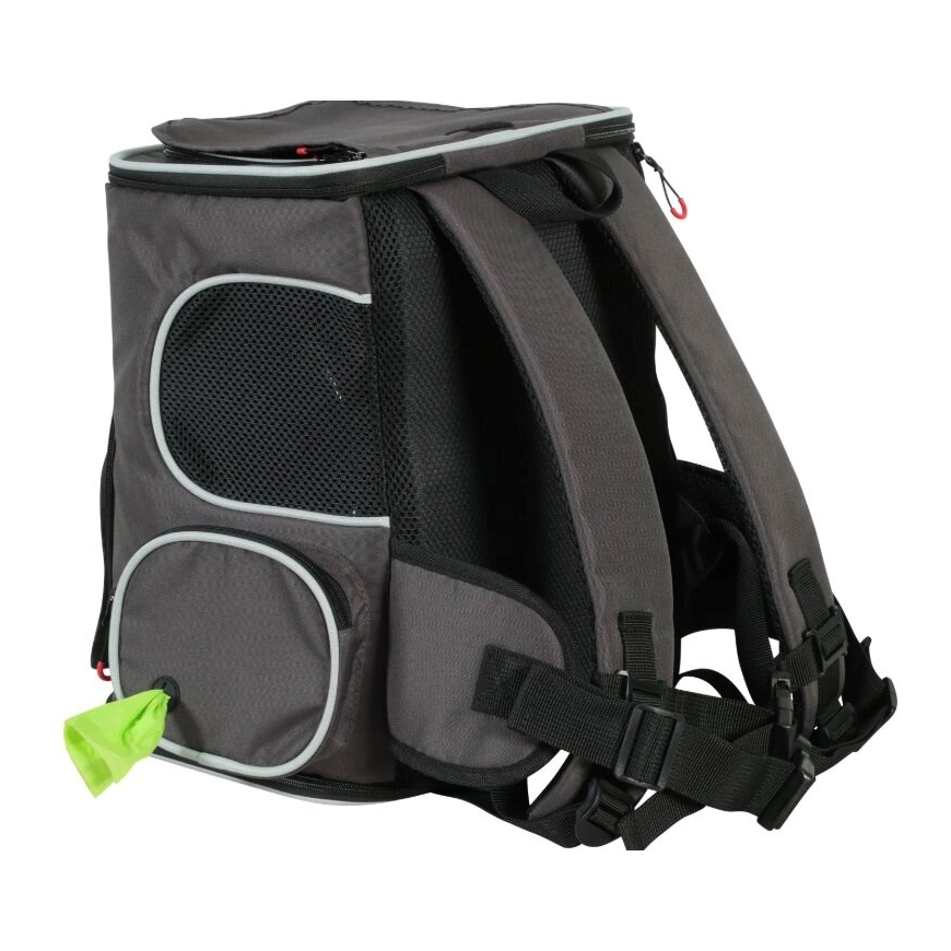 ZOLUX Nomad – lemmikkilaukku reppuna koirille ja kissoille kannettavan tietokoneen taskulla – 33×29×40 cm – 3