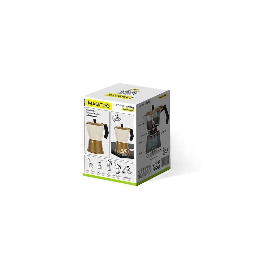 Alumiininen moka-keitin MR-1657-6-BEIGE MAESTRO – 4