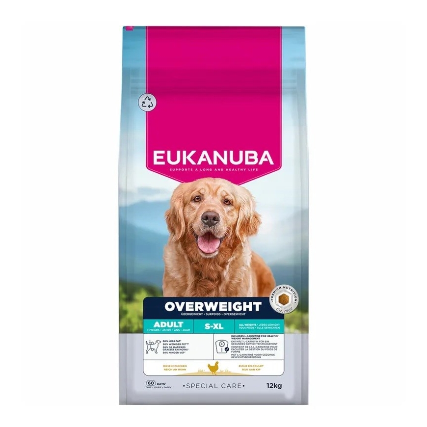 EUKANUBA Special Care Overweight Adult All Breed – dry dog food – 12kg