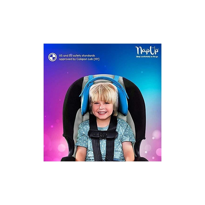 NapUp Zilā galvas josla automašīnas krēslā – 4