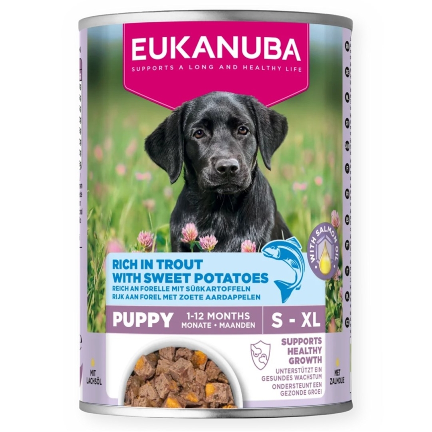 EUKANUBA Life Care Puppy Rich in Trout and Sweet Potatoes - Wet Dog Food - 400g