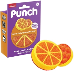 Vileda Punch Strong Orange hõõrduvam padja, 1 tükk