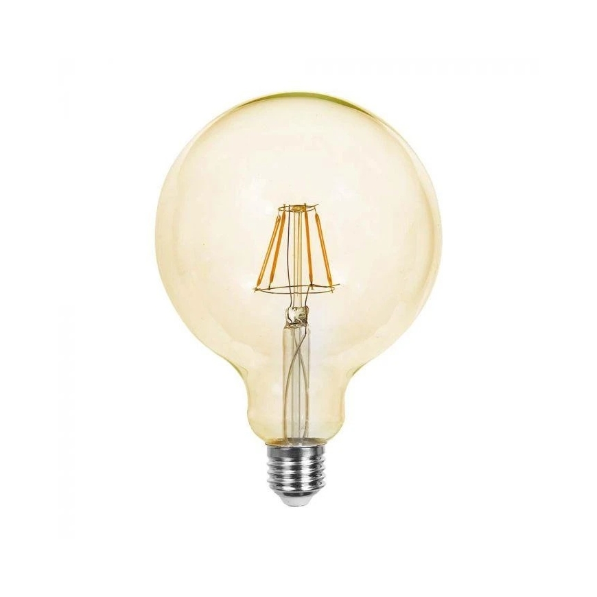 V-tac 6W LED filamenteer lamp, G125, E27, merevaig glass, 2200K