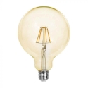 V-tac 6W LED filamenteer lamp, G125, E27, merevaig glass, 2200K V-tac 6W LED filamenteer lamp, G125, E27, merevaig glass, 2200K