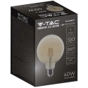 V-tac 6W LED filamentinė lemputė, G125, E27, gintaro sp. stiklu, 2200K V-tac 6W LED filamentinė lemputė, G125, E27, gintaro sp. stiklu, 2200K
