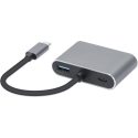 iBox IUHCHDVGA USB Type-C Hub 4-in-1 USB 3.0 + PD 100W + HDMI 4K 30Hz + VGA Full HD iBox IUHCHDVGA USB Type-C Hub 4-in-1 USB 3.0 + PD 100W + HDMI 4K 30Hz + VGA Full HD