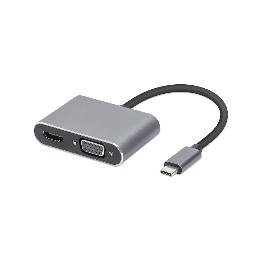iBox IUHCHDVGA USB Type-C Hub 4-in-1 USB 3.0 + PD 100W + HDMI 4K 30Hz + VGA Full HD – 2