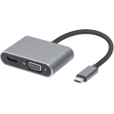 iBox IUHCHDVGA USB Type-C Hub 4-in-1 USB 3.0 + PD 100W + HDMI 4K 30Hz + VGA Full HD iBox IUHCHDVGA USB Type-C Hub 4-in-1 USB 3.0 + PD 100W + HDMI 4K 30Hz + VGA Full HD