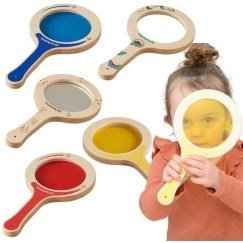 MASTERKIDZ 5 puidust spaatli komplekt koos värviliste läätsedega