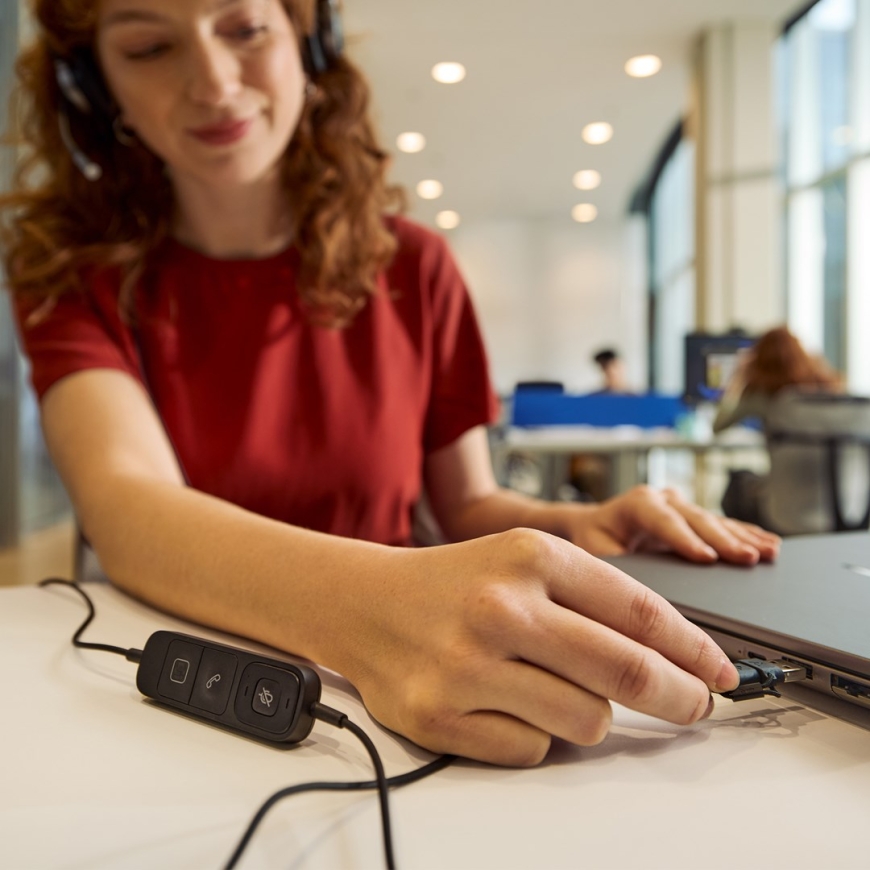 HP Poly Mission 625 Stereo USB Laidinis Ausinės – 2