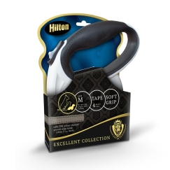HILTON Smart Dog M (20kg) - retractable leash - white-black - 4 m