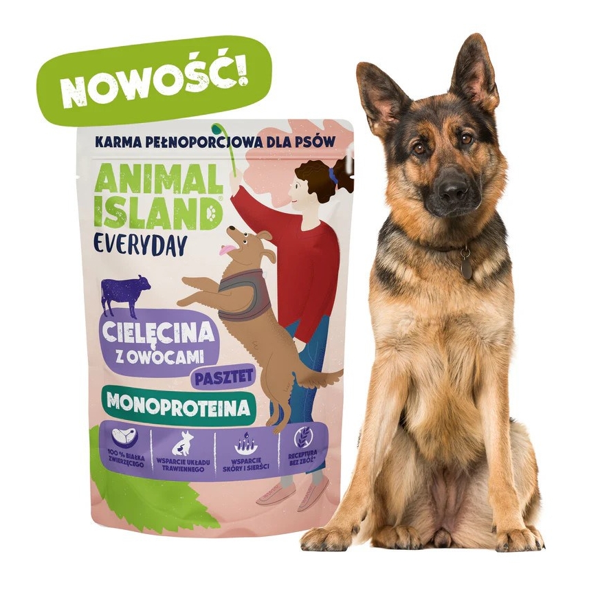 ANIMAL ISLAND Kasdienis Monoproteinas Veršiena - drėgnas šunų maistas - 300g