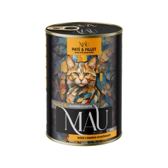MAU Pate ja Filee Turkki maapähkinävoilla - märkä kissanruoka - 400g