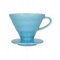Hario V60-02 keramikas kafijas pilinātājs zils Hario V60-02 keramikas kafijas pilinātājs zils