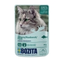 BOZITA Gaļas gabali želejā ar zandartu – mitrā kaķu barība – 85g BOZITA Gaļas gabali želejā ar zandartu – mitrā kaķu barība – 85g