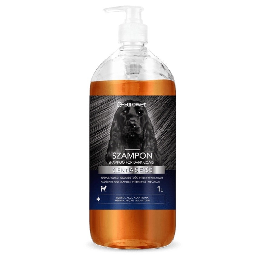 EUROWET Dark Coat - Dog Shampoo - 1L
