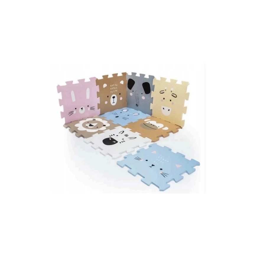Humbi Educational Foam Puzzle for Kids with Animals, 120x120 cm – 5