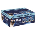 BRIT Premium by Nature Нежные филе в соусе Упаковка - влажный корм для кошек - 48x85г BRIT Premium by Nature Нежные филе в соусе Упаковка - влажный корм для кошек - 48x85г
