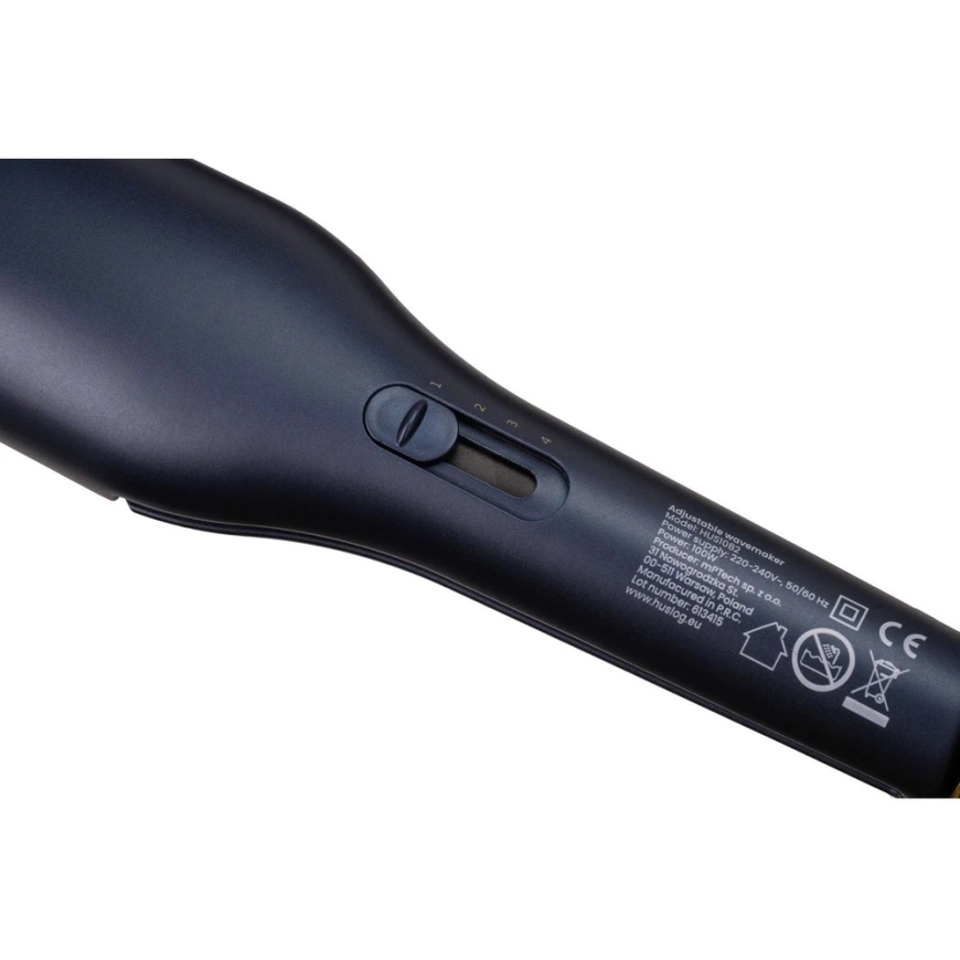 Huslog adjustable hair curling device in dark blue and gold color – 2
