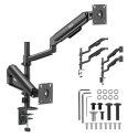 Ergo Office Mount / Holder for 2 Monitors, Gas Spring, 17"-32", 1-10 kg, Matte Black, ER-692 B Ergo Office Mount / Holder for 2 Monitors, Gas Spring, 17"-32", 1-10 kg, Matte Black, ER-692 B