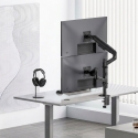 Ergo Office Mount / Holder for 2 Monitors, Gas Spring, 17"-32", 1-10 kg, Matte Black, ER-692 B Ergo Office Mount / Holder for 2 Monitors, Gas Spring, 17"-32", 1-10 kg, Matte Black, ER-692 B