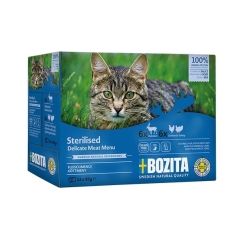 BOZITA Sterilised Meat - märkäruoka kissalle - 12x85g
