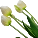 Mondex Since 1986R VIRIDIS Kunstlik Lillekimp 5 Valgest Tulpast, 40 cm