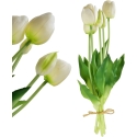Mondex Since 1986R VIRIDIS Artificial Flower Bouquet of 5 White Tulips, 40 cm Mondex Since 1986R VIRIDIS Artificial Flower Bouquet of 5 White Tulips, 40 cm