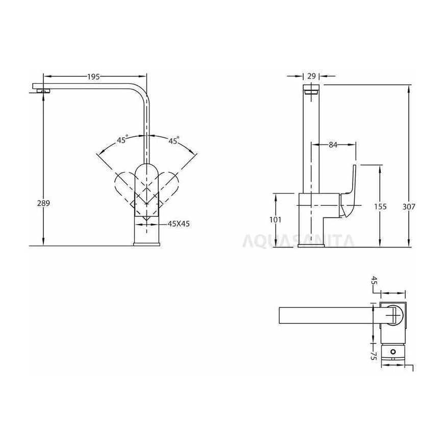 AquaSanita Mixer 2083-601 – 2