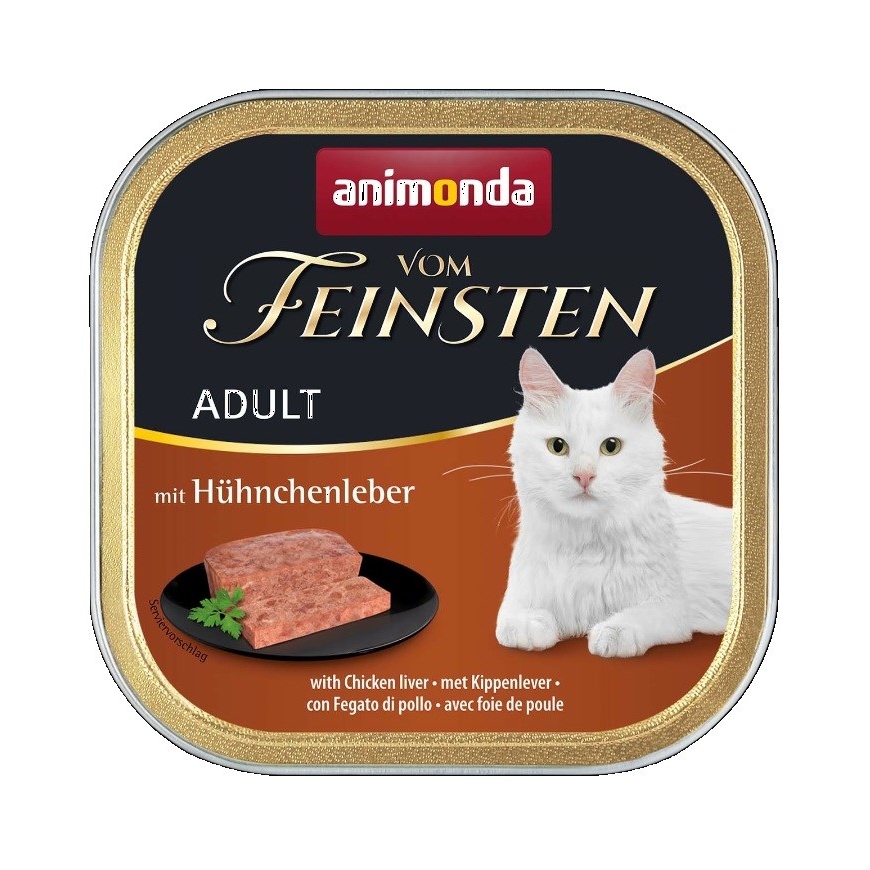 ANIMONDA Vom Feinsten täiskasvanud kana maks - märg kassitoit - 100g