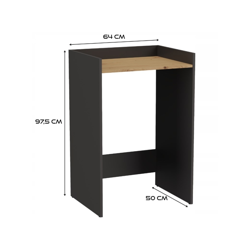 POLA NP ANTHRACITE/ARTISAN WASHING MACHINE CABINET – 4