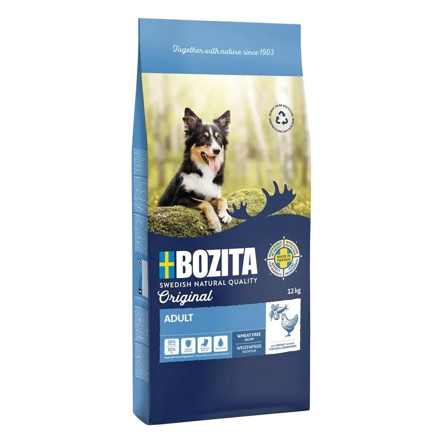 BOZITA Original Täiskasvanud Kanaliha - kuivtoit koertele - 12kg