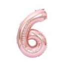 Riff Folio balloon 100cm Number 6 Glossy Pink Riff Folio balloon 100cm Number 6 Glossy Pink