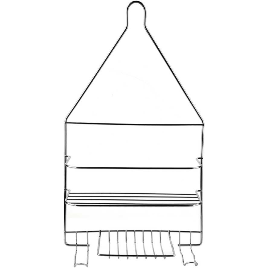Bathlab CARL Silver Bathroom Shelf 2 Shelves Hanging 25x10x45cm – 2