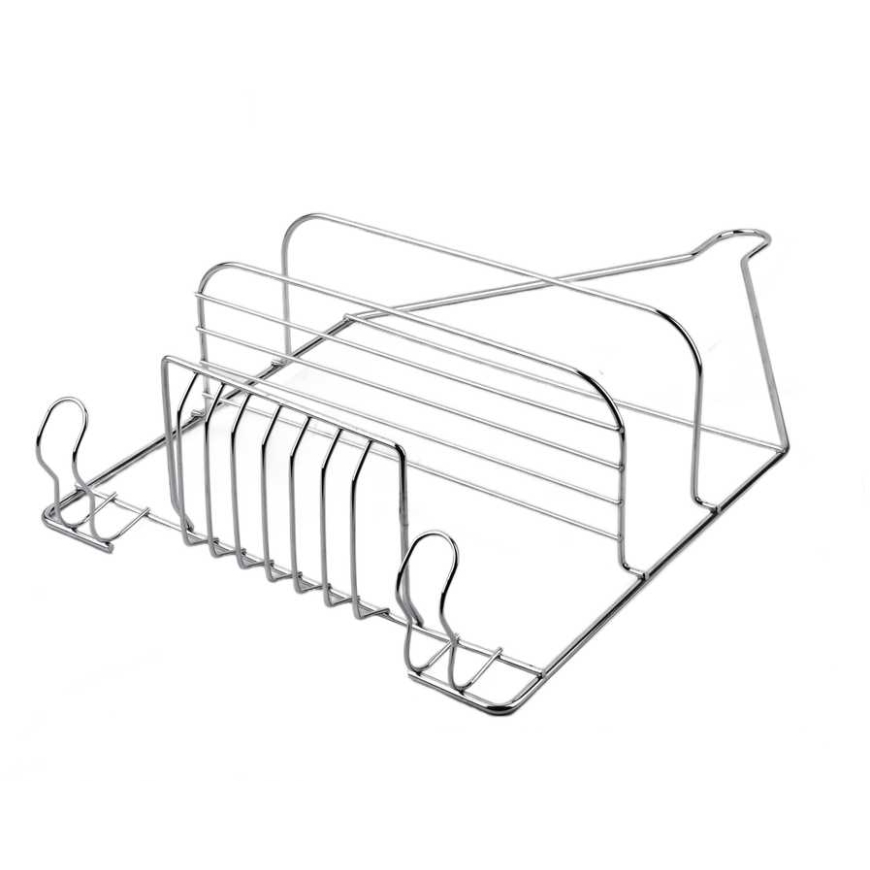 Bathlab CARL Серебряная Ванная полка 2 Полки Подвесная 25x10x45см – 3