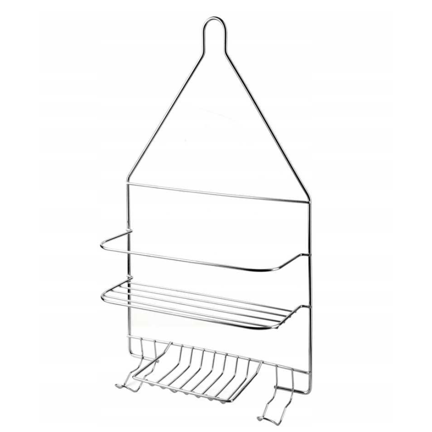 Bathlab CARL Hõbedane Vanniriiul 2 Riiulit Rippuv 25x10x45cm – 5