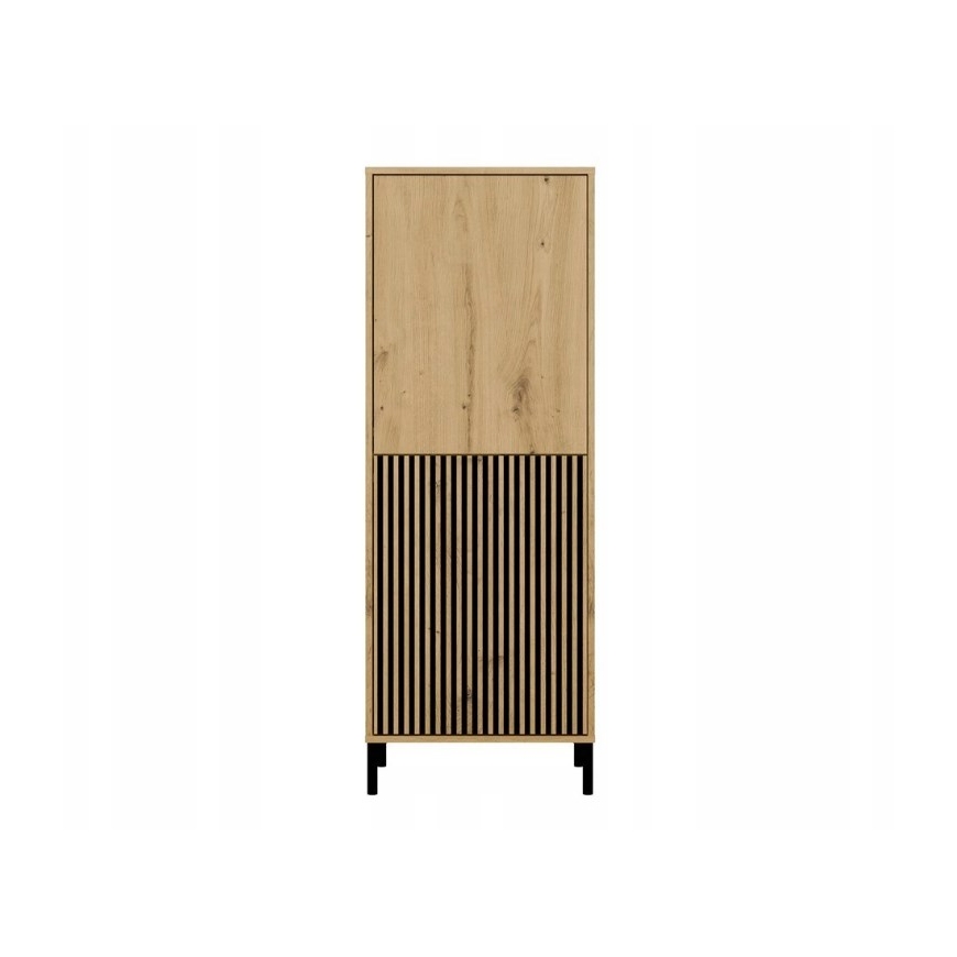 KAMARO 2DK SLIM/OAK ARTISAN DISPLAY CABINET