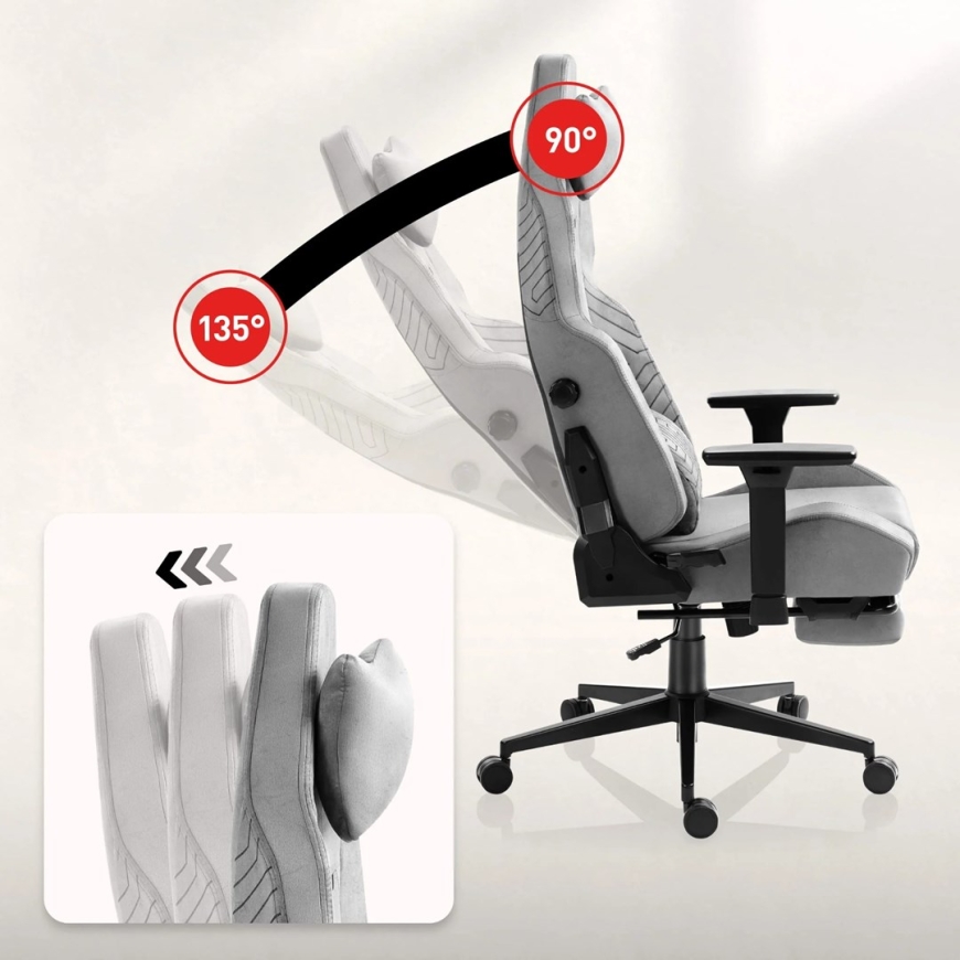 Huzaro Force 8.1 Harmaa Pelituoli – 2