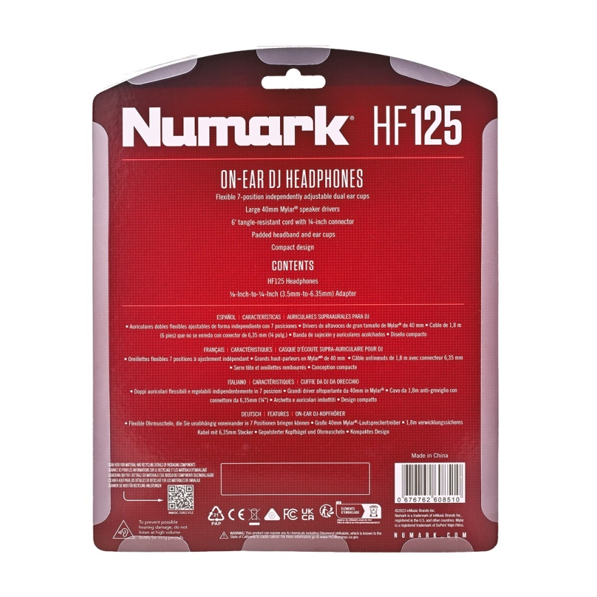 Numark HF125 - DJ austiņas – 3