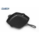 EMALIATED GRILLING PLATE 26.5 X 4.5 CM, MARBLE GRAY, "COOKING BY HEINNER" EMALIATED GRILLING PLATE 26.5 X 4.5 CM, MARBLE GRAY, "COOKING BY HEINNER"