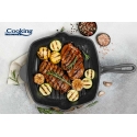 EMALIATED GRILLING PLATE 26.5 X 4.5 CM, MARBLE GRAY, "COOKING BY HEINNER" EMALIATED GRILLING PLATE 26.5 X 4.5 CM, MARBLE GRAY, "COOKING BY HEINNER"