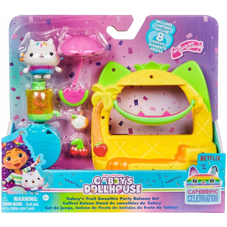 Spin Master GABI'S CAT HOUSE PARVEKESETTI HEDELMÄJUHLA FIGUURI KERMA + LISÄÄ – 4