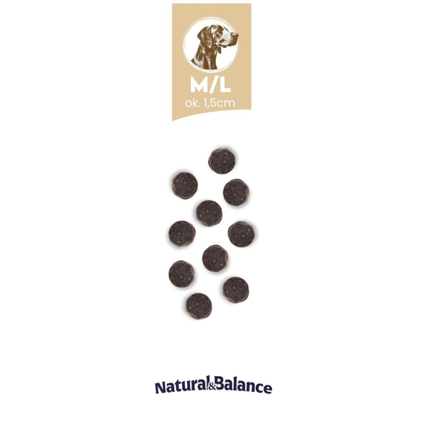 BALTICA Natural & Balance Liellopa M/L – sausa suņu barība – 3kg – 2