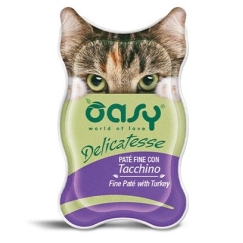 OASY Delicatesse Фино паштет с индейкой - влажный корм для кошек - 85 г
